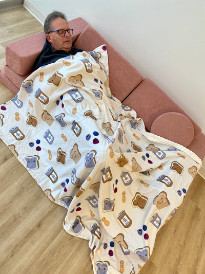 Giant blanket: Peanut Butter and Jelly