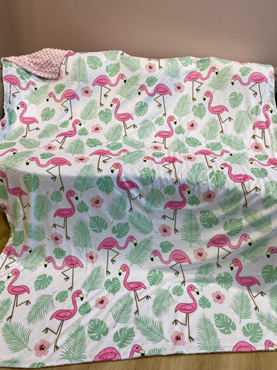 Giant blanket: Pink Flamingos