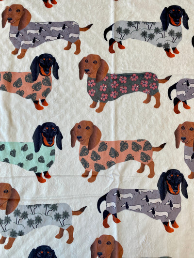 Baby blanket: Dachshund Dogs in T-Shirt