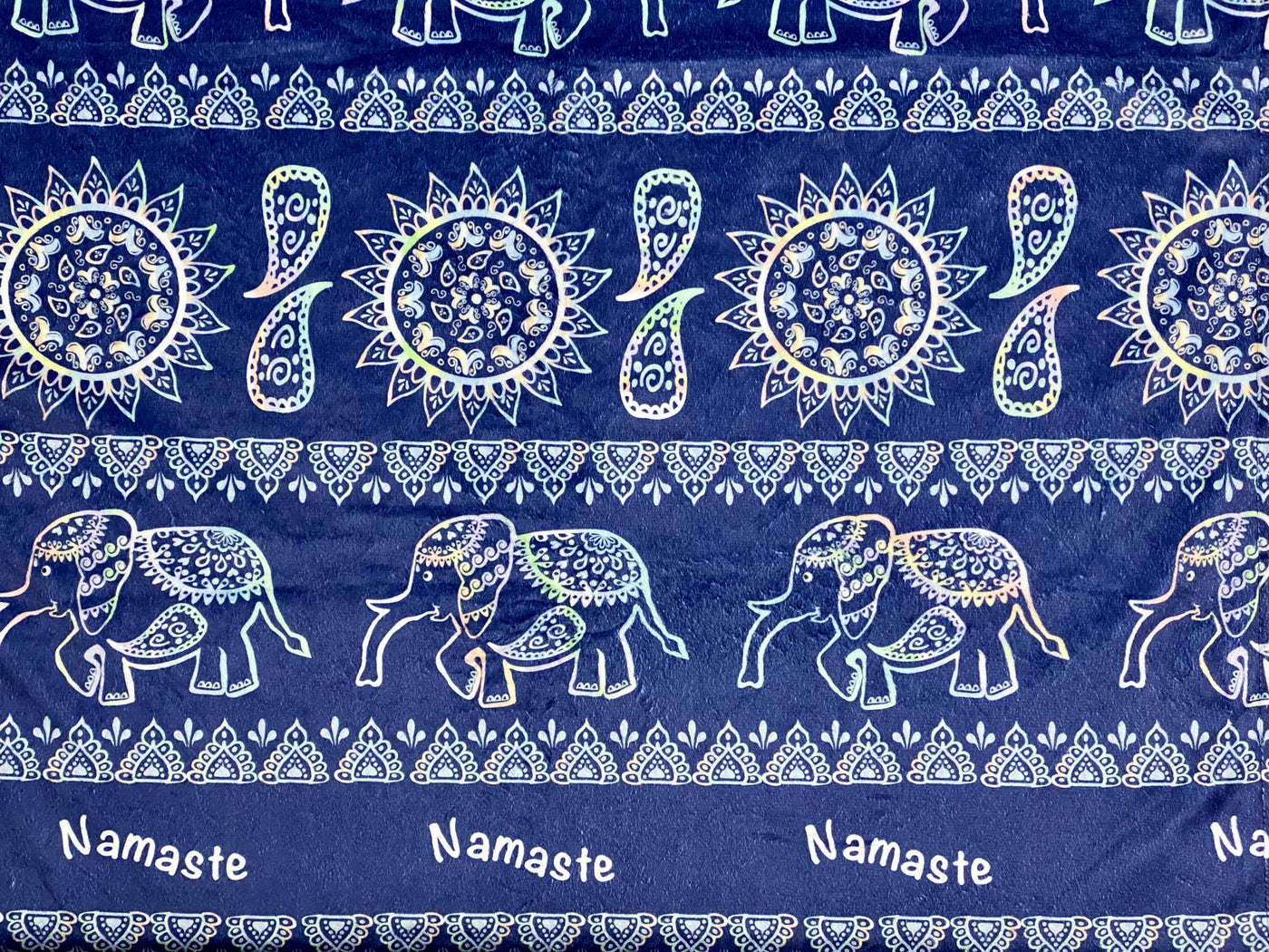 Baby blanket: Tie Die Elephant Namaste