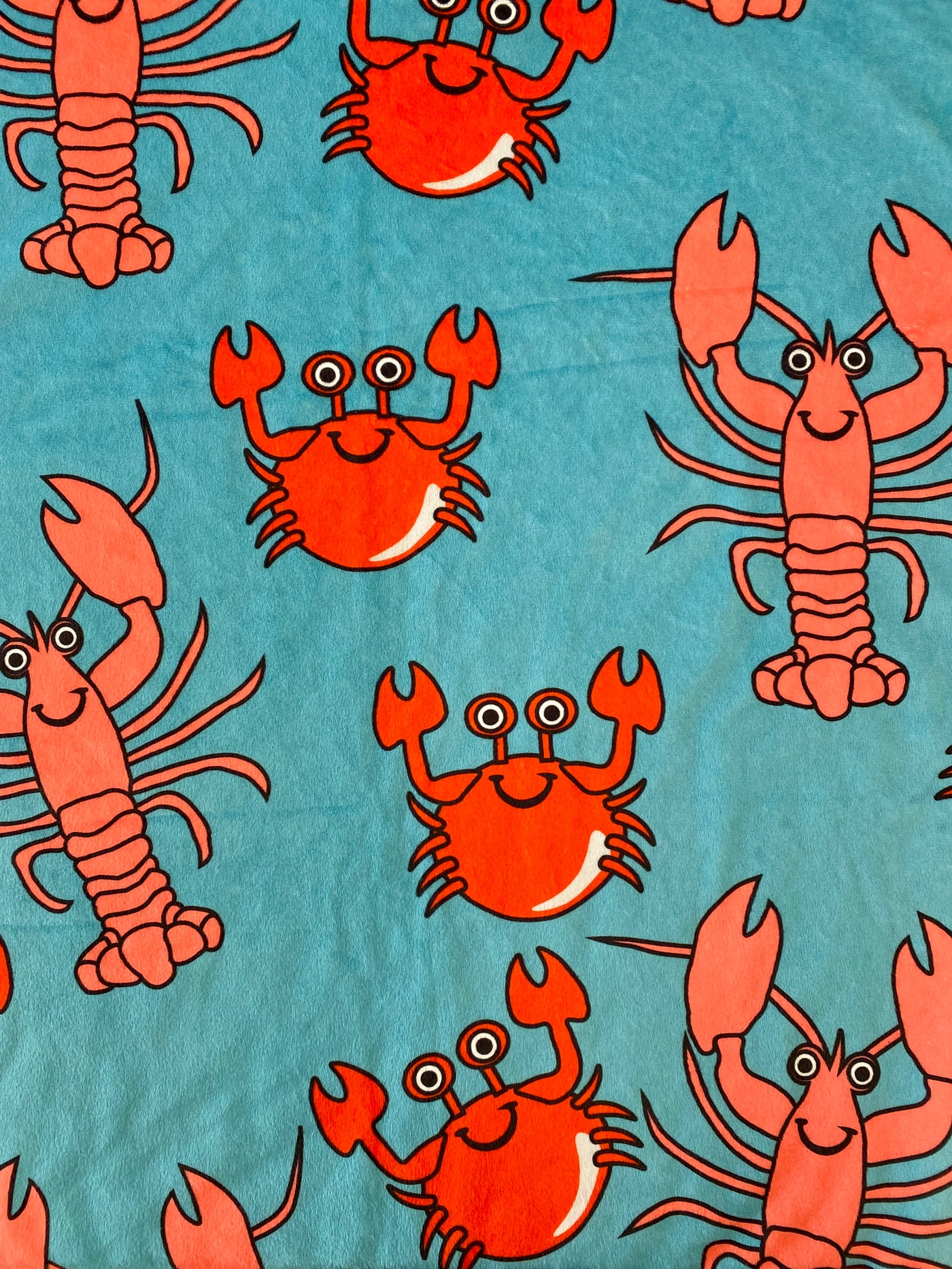 Giant blanket: Lobsters and crabs